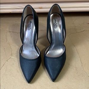 Black faux leather stilettos from Charlotte Russe